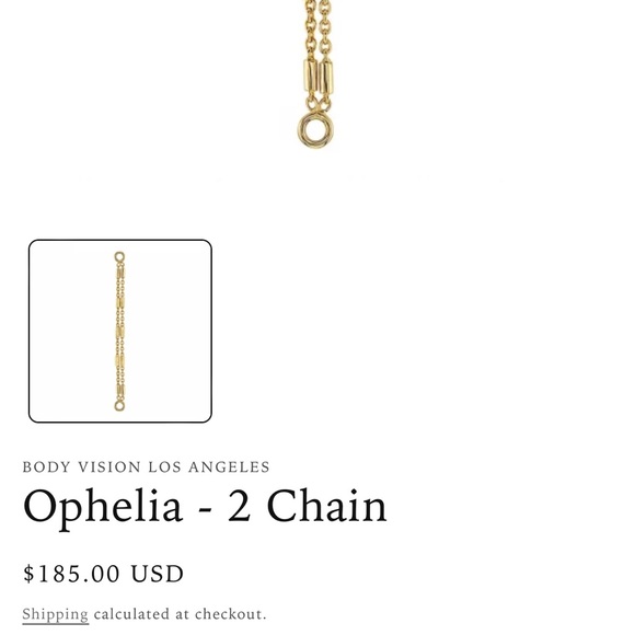 BVLA 14K yellow gold chain Ophelia 2 chains best quality  recommend style 25mm - Picture 6 of 9
